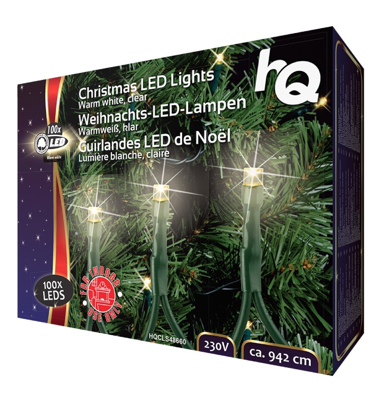 HQCLS48660 Weihnachtsbeleuchtung 100 LED 2.1 W 9420 mm warmweiss