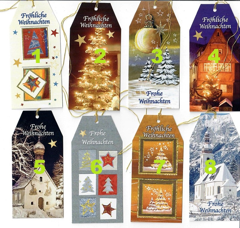 Anhängerkarte traditionell weihnachtlich (VPE=1 Karte)