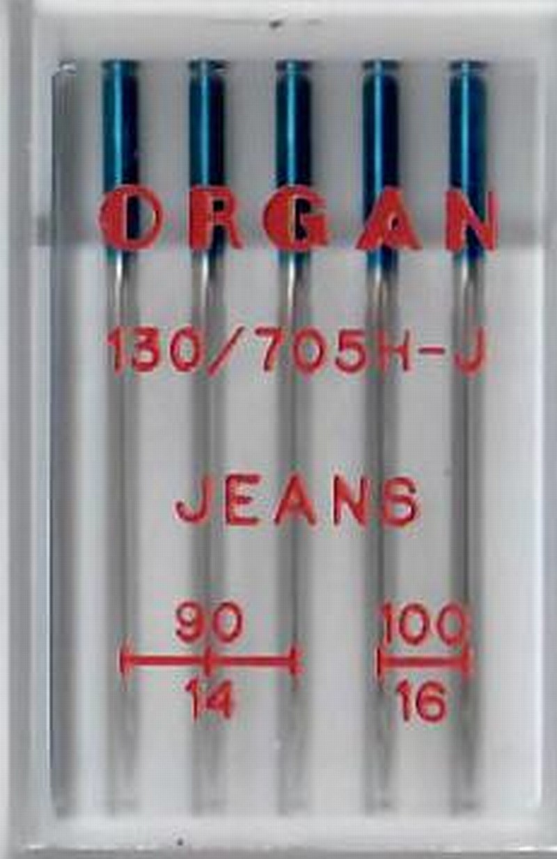 ORGAN Maschinennadel Jeans 90-100 (VPE=5 Stk)