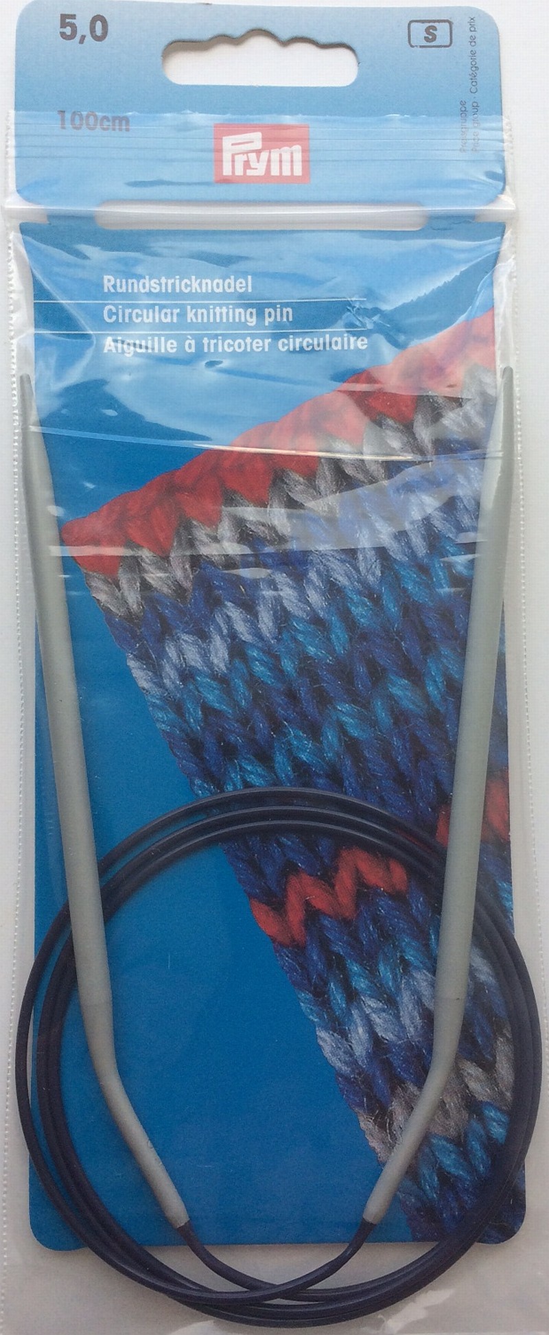 Rundstricknadel PRYM grau/100cm 5,0