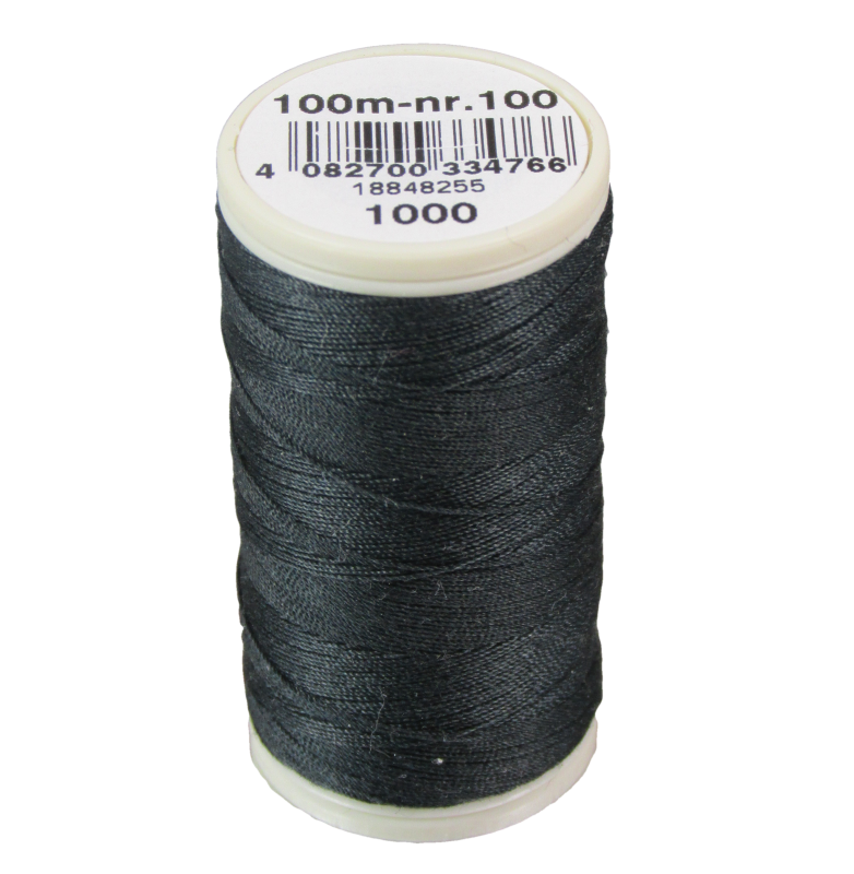 Nähfaden COATS Duet 100%Polyest. 100/100m Farbe 1000 (schwarz)