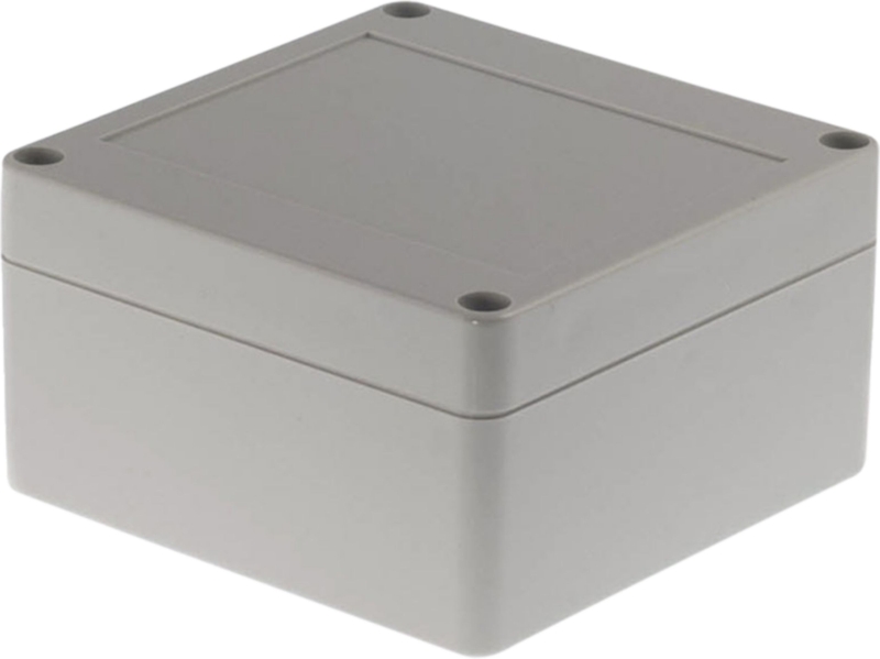 RND 455-00122 Kunststoffgehäuse 100 x 100 x 55 mm hellgrau PC IP