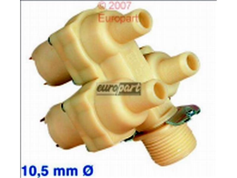 Magnetventil 3fach,90°,10,5mm Universal