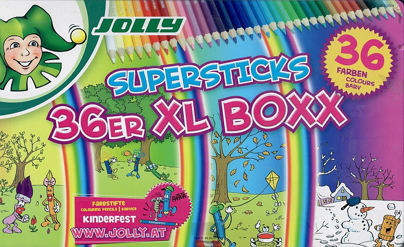 Buntstifte Jolly 36 Farben XL Boxx