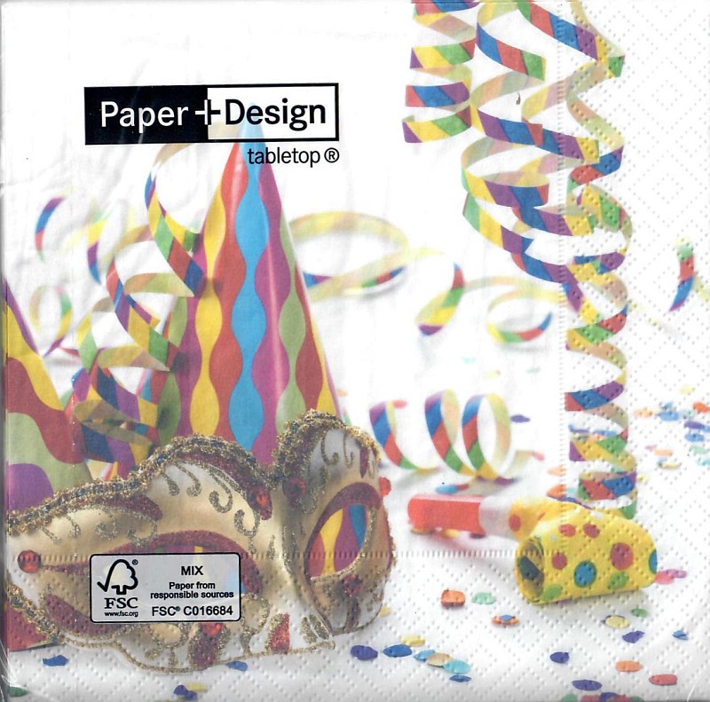 Servietten 33x33cm Paper Design "Helau"
