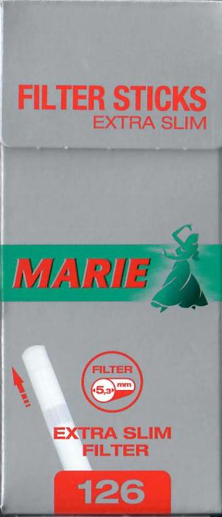 Marie Filter Sticks Extra Slim 5,3mm 21 Sticks a 6 Filter
