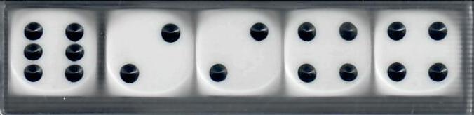 Würfel Augenwürfel 16mm 5Stk