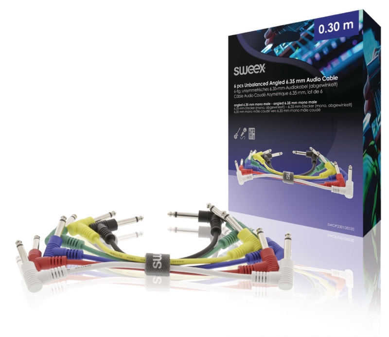 SWOP23010E030 Mono-Audio-Kabel 6.35 mm male - 6.35 mm male 0.30