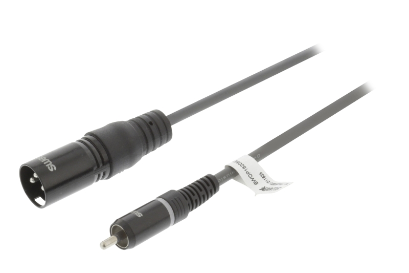 SWOP15205E30 XLR-Kabel mono XLR 3-pol. male - RCA male 3.0 m Dun