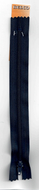 Reißverschluß 100/20 BELCO 0/KSt. Farbe 190 blau schwarz