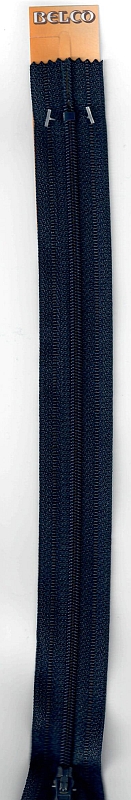 Reißverschluß 100/25 BELCO 0/KSt. Farbe 190 blau schwarz