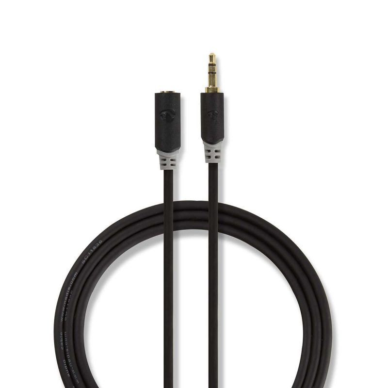 CABW22050AT100 Stereo-Audiokabel | 3.5 mm Stecker | 3.5 mm Buchs