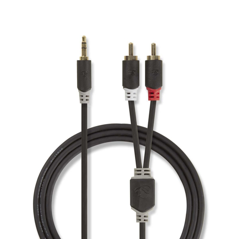 CABW22200AT10 Stereo-Audiokabel | 3.5 mm Stecker | 2x RCA Stecke