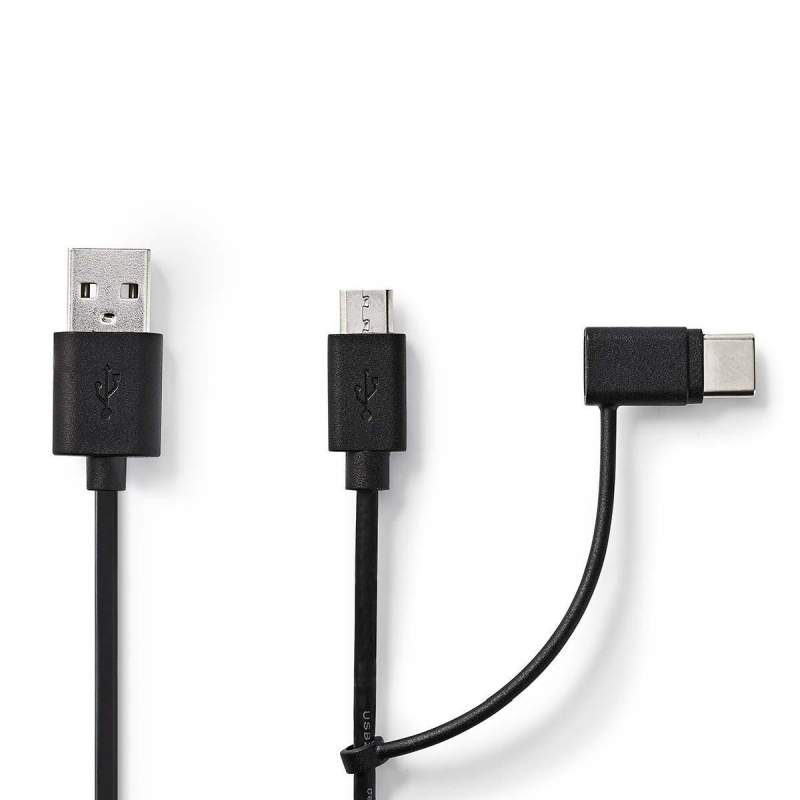 CCGP60610BK10 2 in 1-Kabel | USB 2.0 | USB-A Stecker | USB Micro
