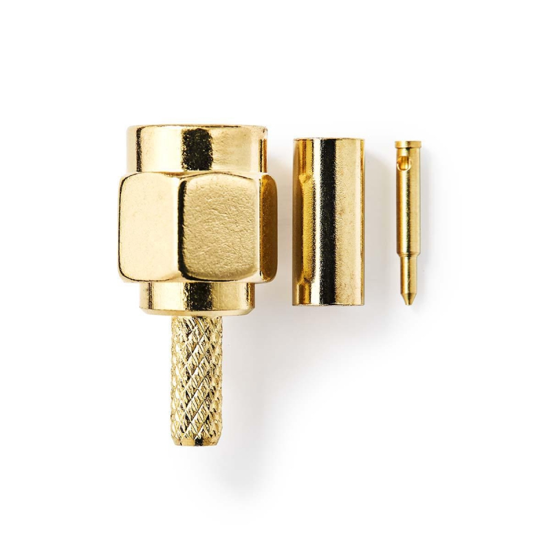 CSGP02900GD SMA-Anschluss | Gerade | Stecker | Vergoldet | 50 Oh