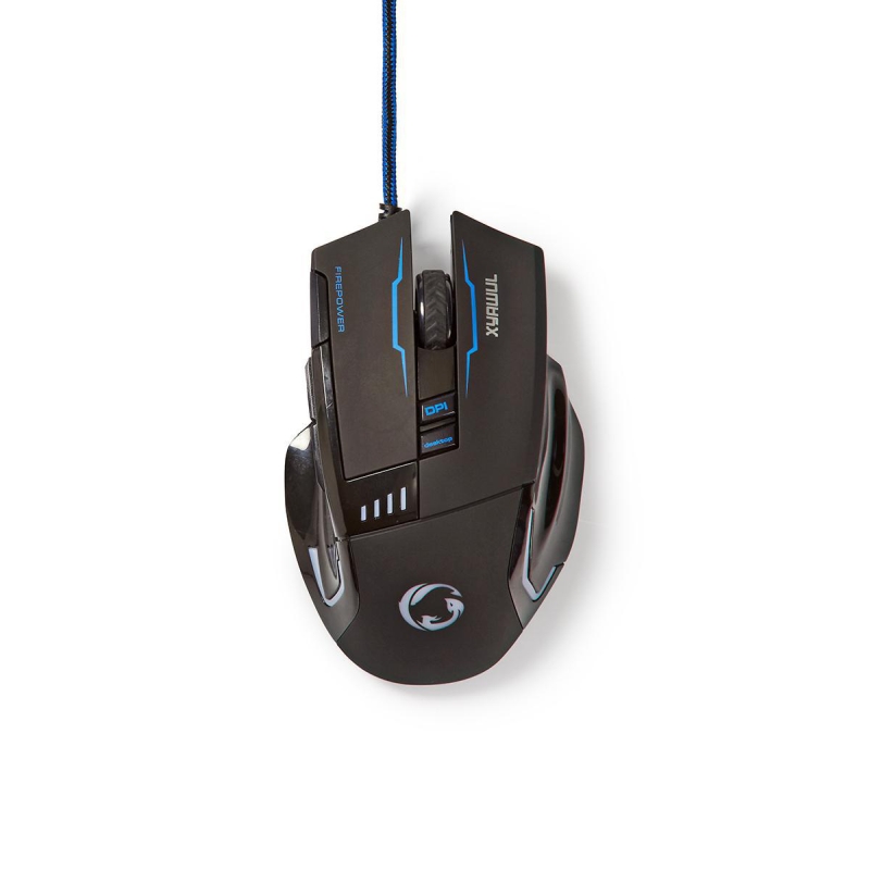 GMWD300BK Gaming Mouse | Verdrahtet | DPI: 800 / 1600 / 2400 / 4