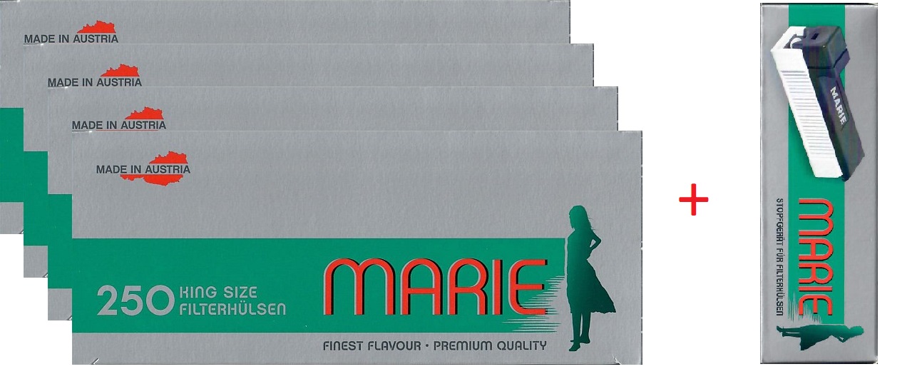 Hülsen Marie 4x250 + Marie Stopfgerät
