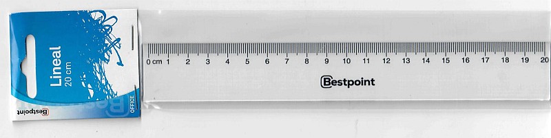 Lineal 20cm Plexiglas