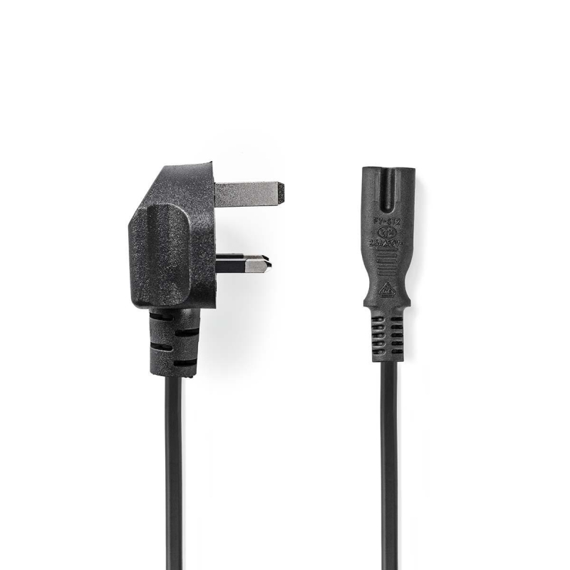 PCGP11140BK20 UK Stromkabel | UK Stecker | IEC-320-C7 | 2.00 m |