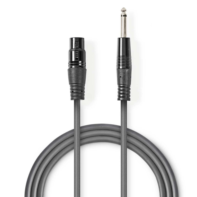 COTH15120GY15 Unausgeglichen Audiokabel | XLR 3-Pin Buchse | 6.3