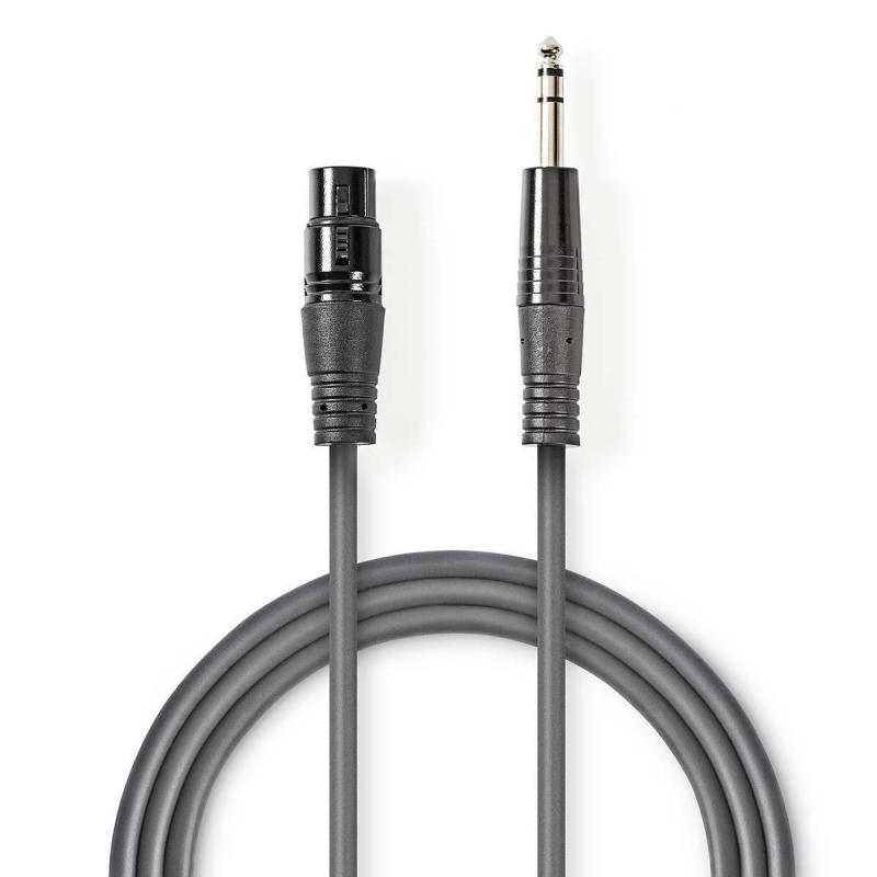 COTH15110GY15 Balanced Audio-Kabel | XLR 3-Pin Buchse | 6.35 mm