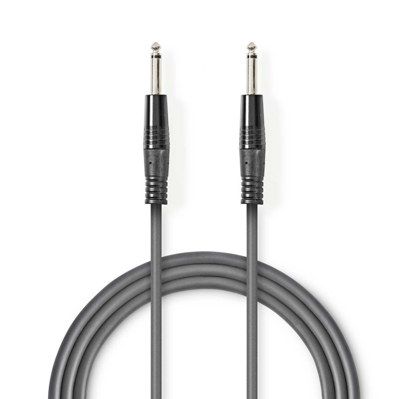 COTG23000GY100 Mono-Audiokabel | 6.35 mm Stecker | 6.35 mm Steck