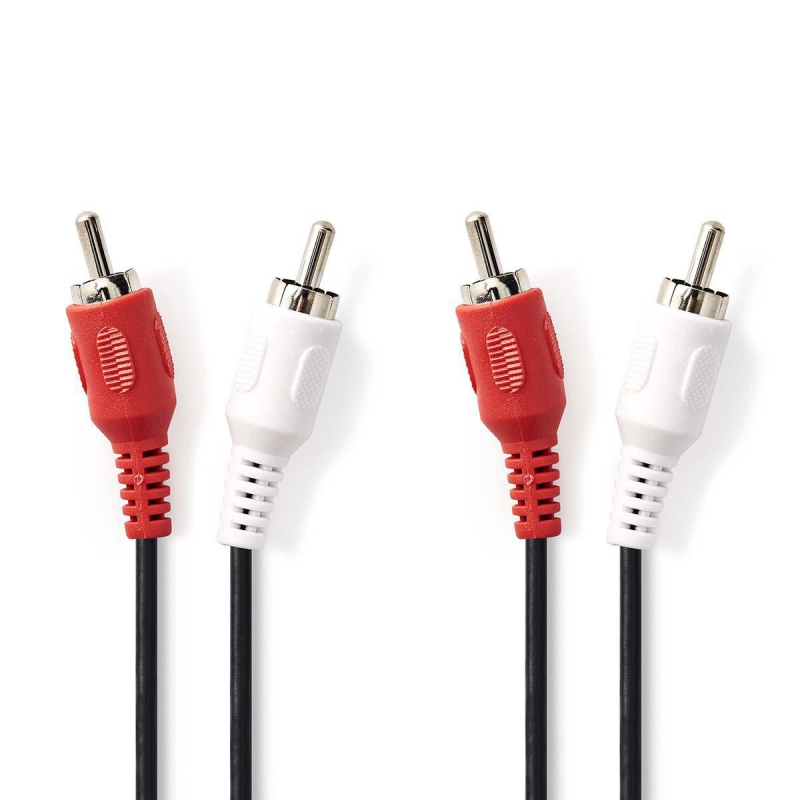 CAGT24200BK15 Stereo-Audiokabel | 2x RCA Stecker | 2x RCA Stecke