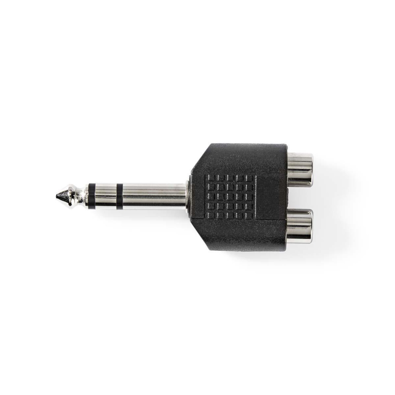 CAGP23945BK Stereo-Audio-Adapter | 6.35 mm Stecker | 2x Cinch Bu