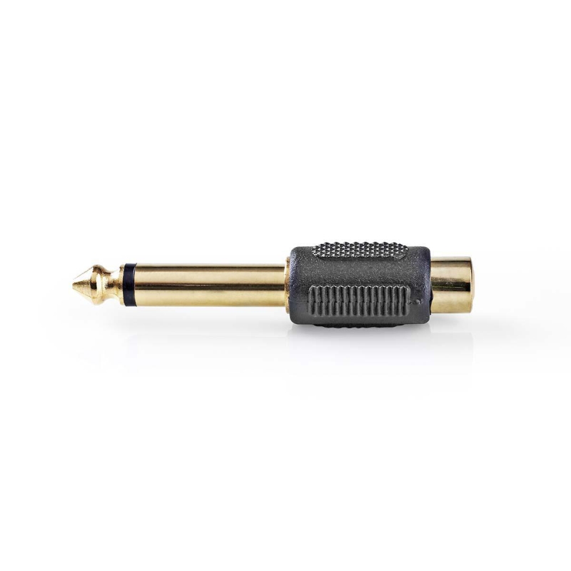 CAGP23935BKG Mono-Audio-Adapter | 6.35 mm Stecker | Cinch Buchse