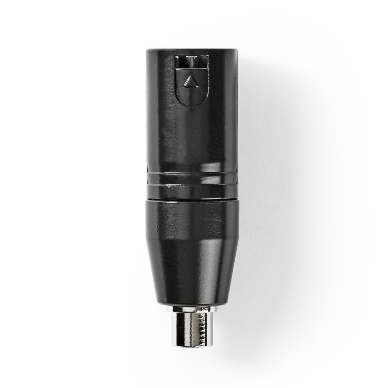 COTP15930BK XLR Adapter | XLR 3-Pin Stecker | Cinch Buchse | Ver
