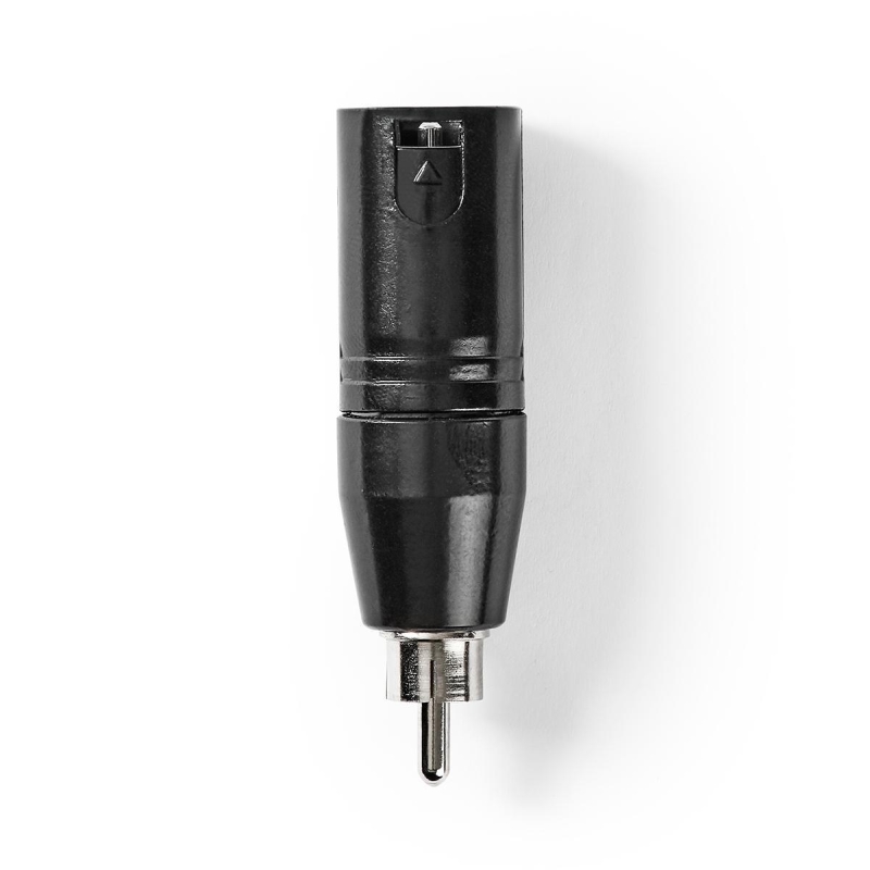 COTP15931BK XLR Adapter | XLR 3-Pin Stecker | RCA | Vernickelt |