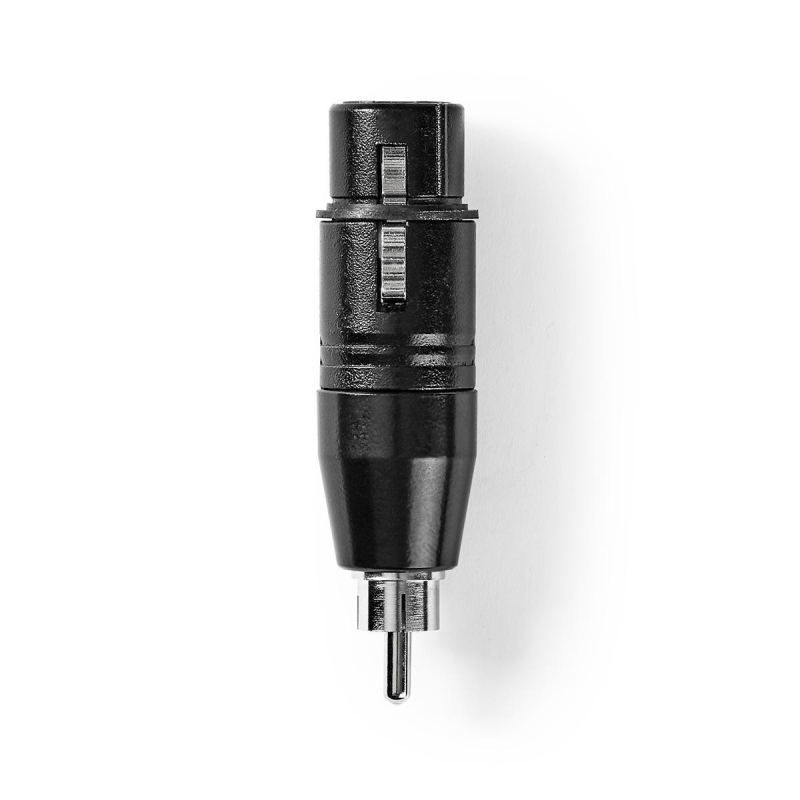 COTP15934BK XLR Adapter | XLR 3-Pin Buchse | RCA | Vernickelt |