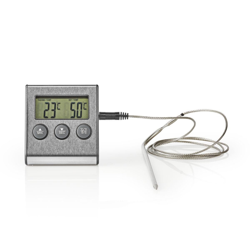 KATH104SS Fleischthermometer | Alarm / Timer | LCD-Anzeige | 0 -