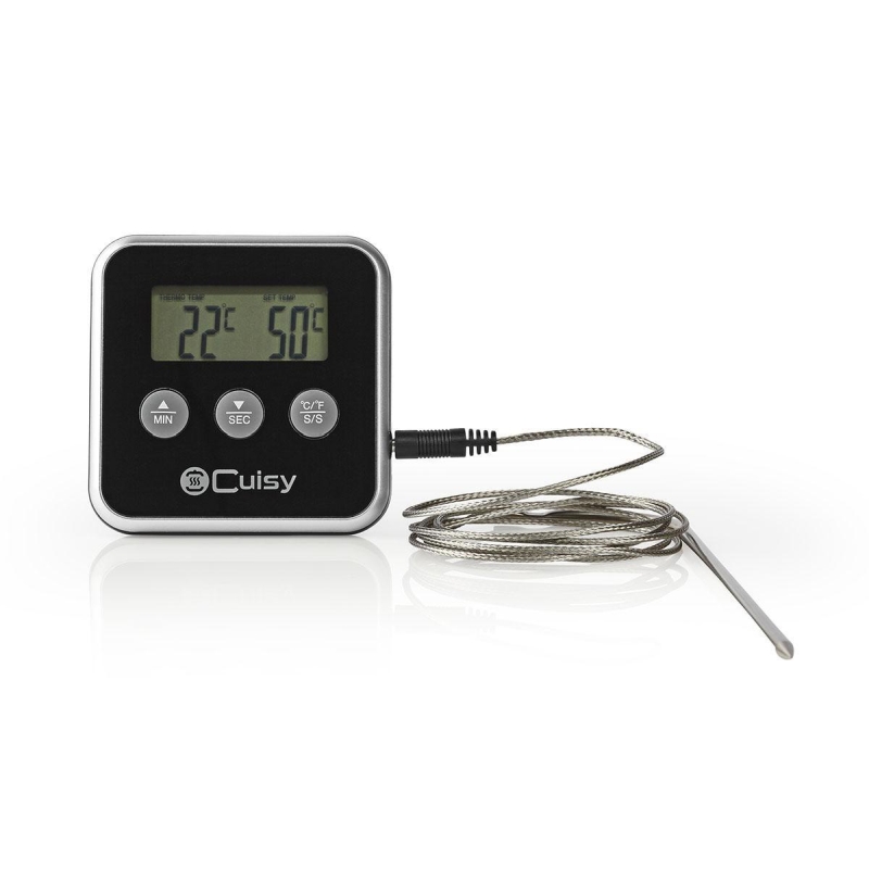 KATH105BK Fleischthermometer | Alarm / Timer | LCD-Anzeige | 0 -