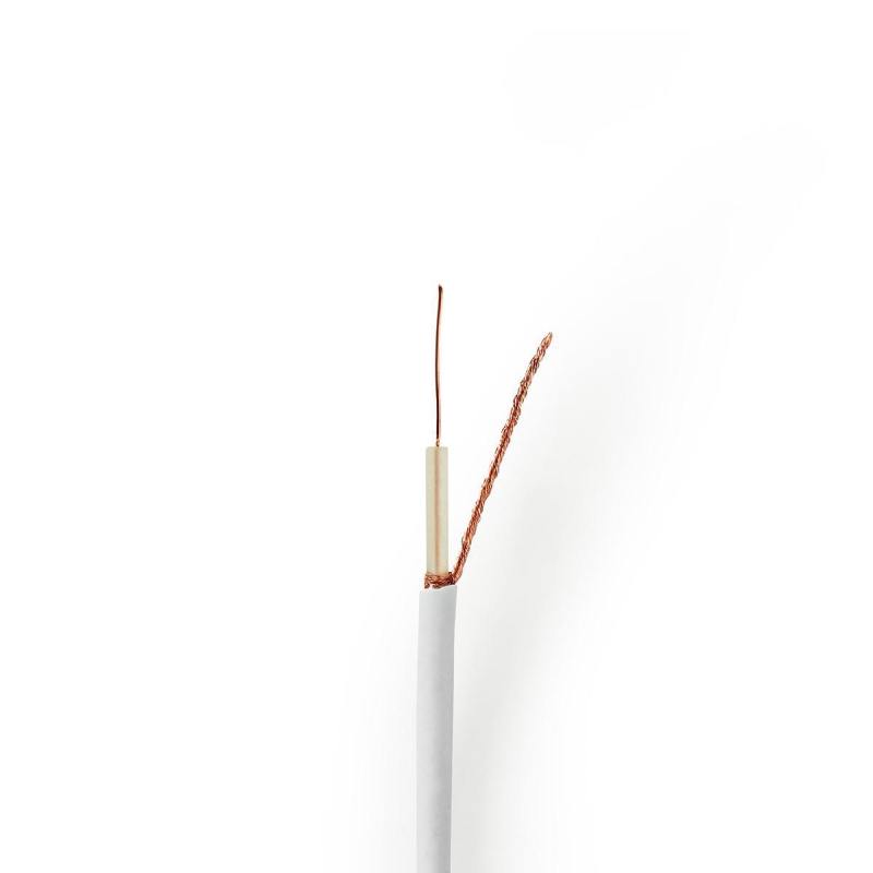 CSBR4005WT100 Antennenkabel auf Rolle | MINI KOAX | 75 Ohm | Ein