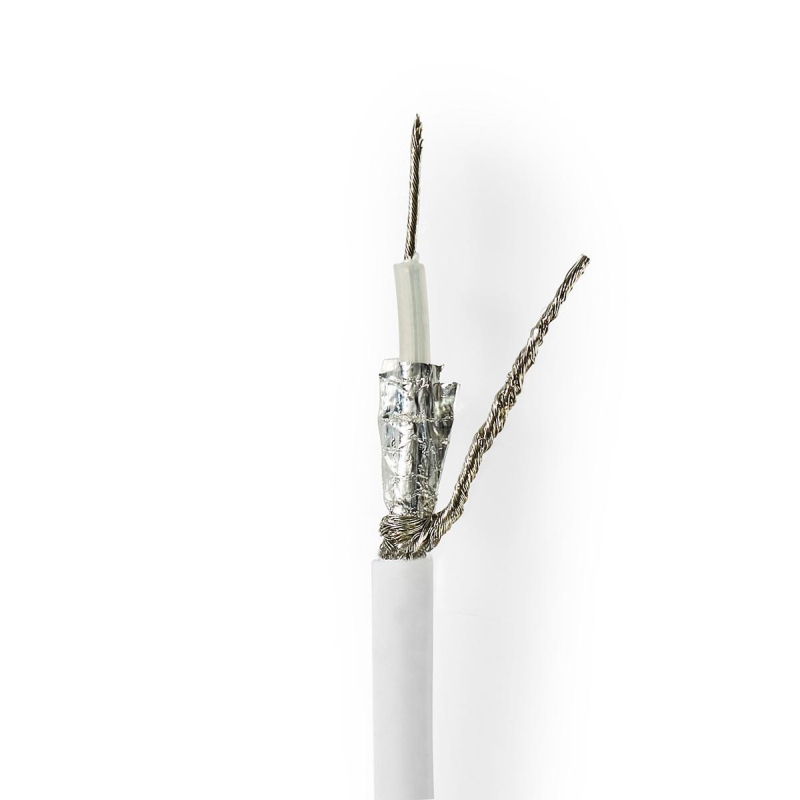 CSBR4025WT100 Antennenkabel auf Rolle | RG58C/U | 50 Ohm | Doppe