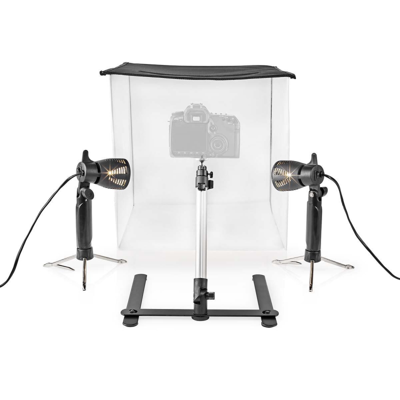 SKT010WT Foto Studio Kit | 400 lm | Faltbar | Hintergründe inkl.