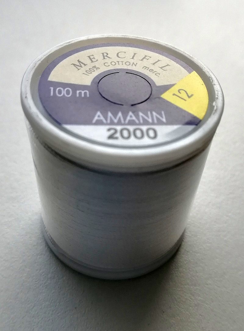 AMANN Mercifil Handzwirn 12/100mSp Farbe 2000 weiß