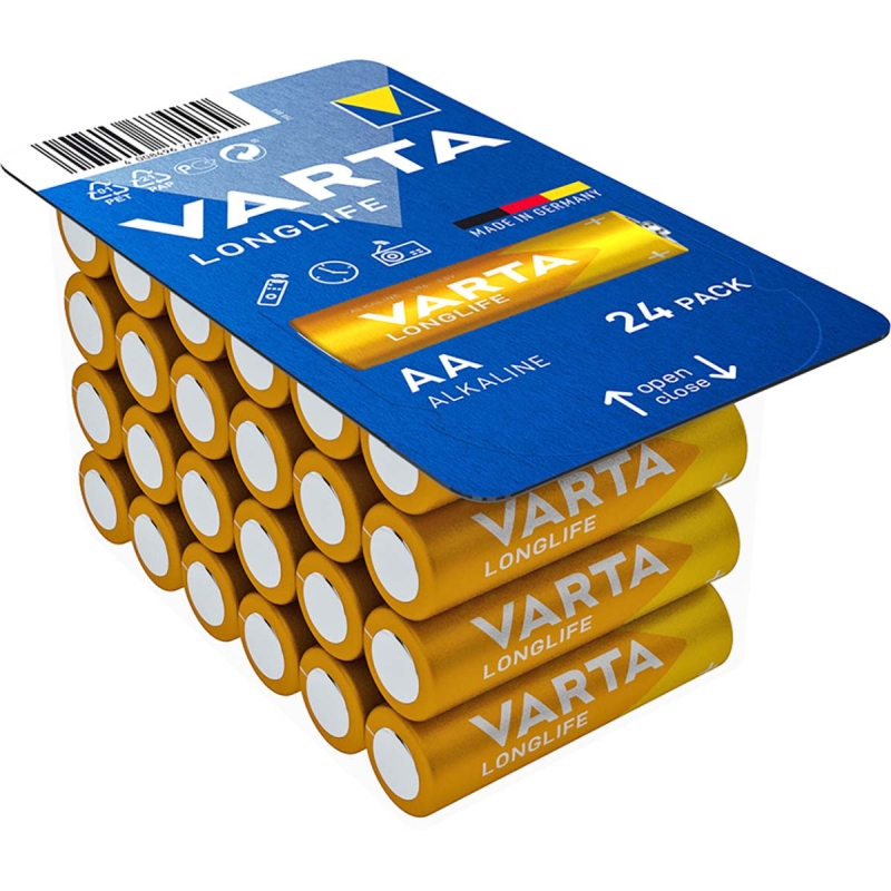 VARTA-4106 Alkaline Batterie AA | 1.5 V DC | 24-Pack (VPE=2 Stk)