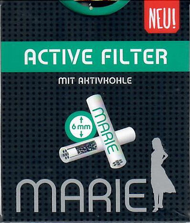 10x Marie Active Filter 6mm mit Aktivkohle