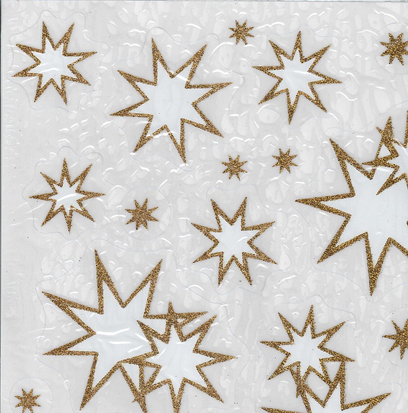 Fensterdeko weihnachtlich Sterne ca 31x32cm (diverses Motiv)