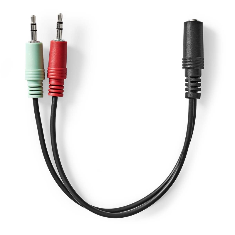 CAGB22160BK02 Stereo-Audiokabel | 3.5 mm Buchse | 2x 3.5 mm Stec