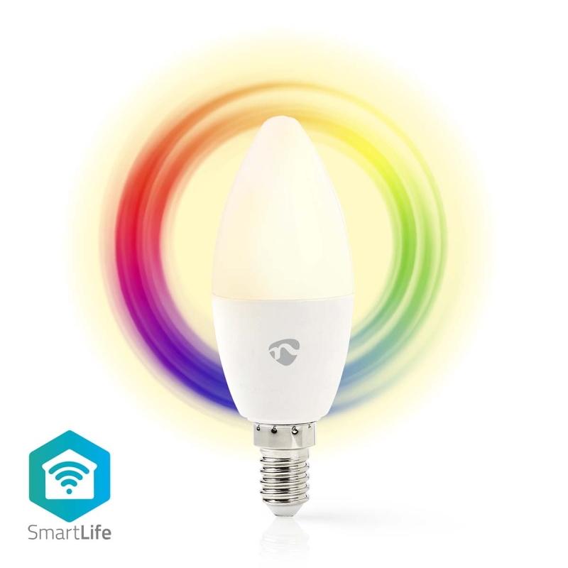 WIFILRC10E14 SmartLife Vollfärbige LED-Lampe | Wi-Fi | E14 | 470