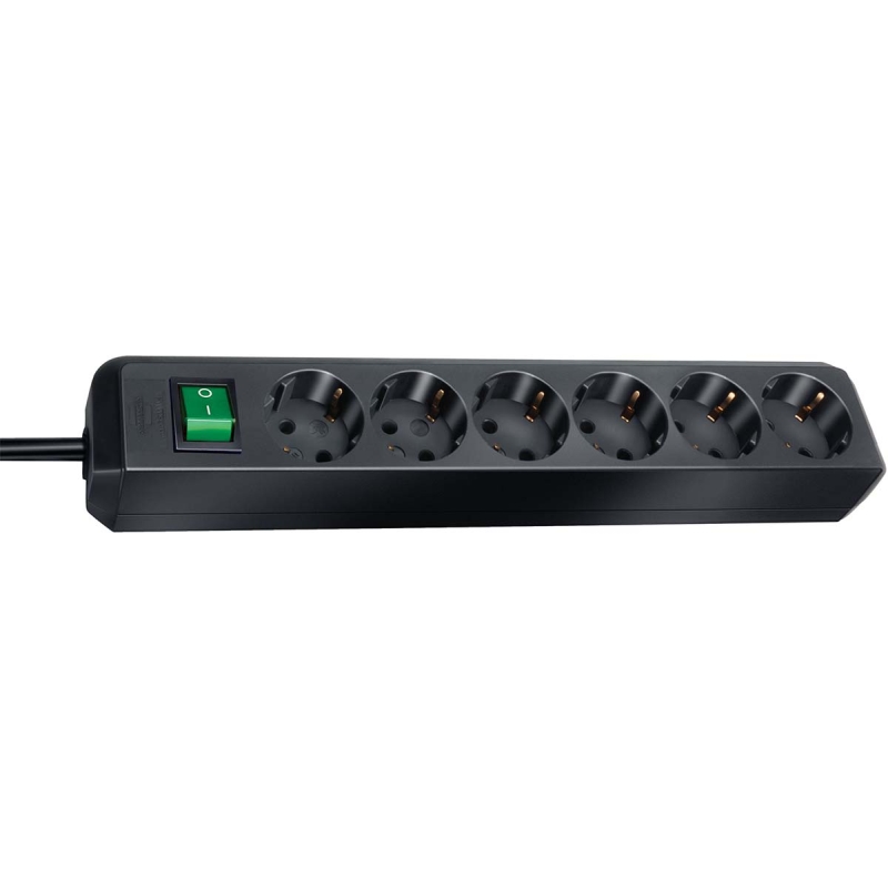 1159500015 Eco-Line 6-fach Steckdosenleiste (Verteilerbox mit Sc