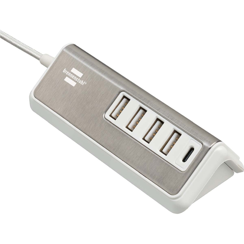 1508230 Estilo USB Multi-Ladegerät mit 1,50 m Textilkabel 4x USB