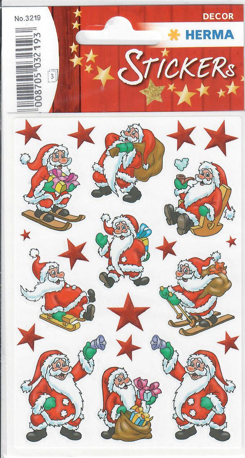 Sticker weihnachtlich (Weihnachtsmann)