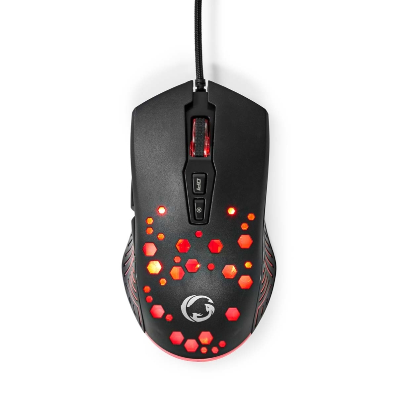 GMWD410BK Gaming Mouse | Verdrahtet | 800 / 1200 / 2400 / 3200 /