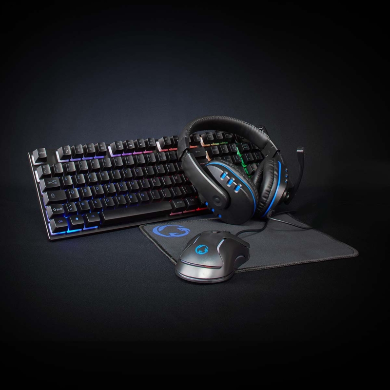 GCK51110BKFR Gaming Combo Kit | 5-in-1 | Tastatur, Headset, Maus