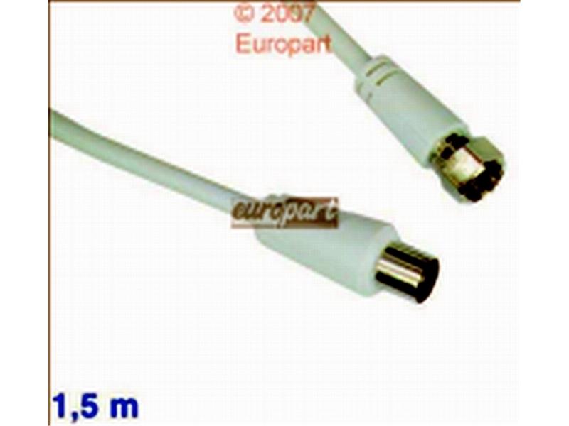 Anschlusskabel Empf. F+IEC 1,5m