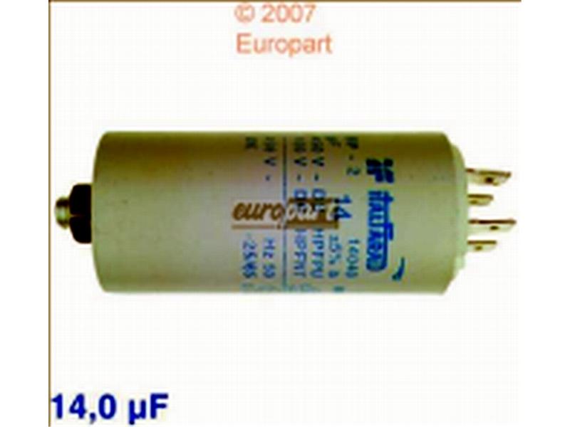 Kondensator 14,0&microF 450V Steck